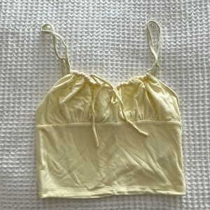 Wilfred cropped tank - tie front